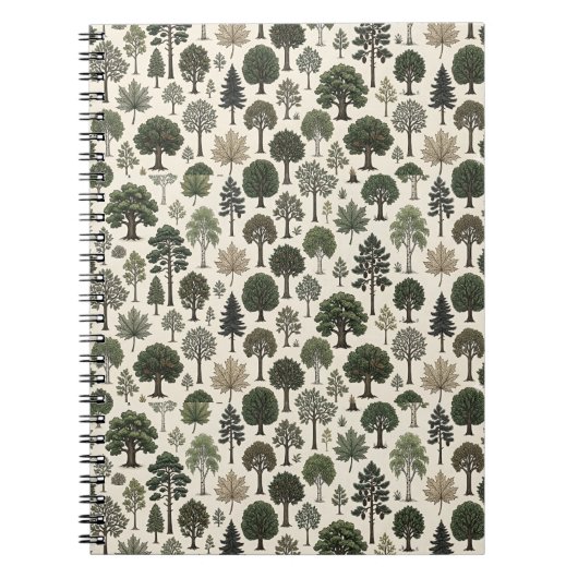 Trees Pattern ノートブック (正面)