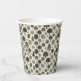 Trees Pattern 紙コップ