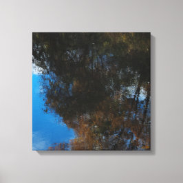 Trees Water Reflection II Stretched Canvas Print キャンバスプリント