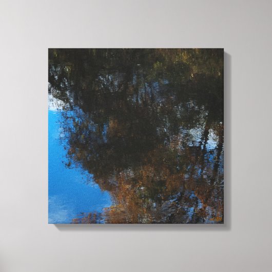 Trees Water Reflection II Stretched Canvas Print キャンバスプリント (正面)