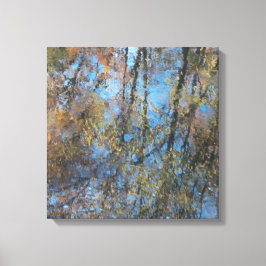 Trees Water Reflection Stretched Canvas Print キャンバスプリント