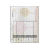 Trees Weekly パーソナライズされた Menu Planメモ帳 ノートパッド (回転)