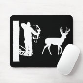 Treestandの射撃、発砲のシカのBowhunter マウスパッド (マウス)