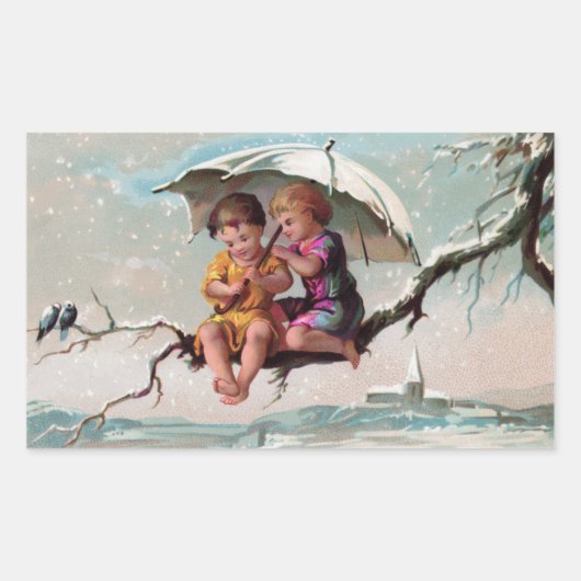 Treetop Children矩形ステッカー 長方形シール (正面)