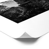 Treeview Yosemiteモノクロ写真 ポスター (角)