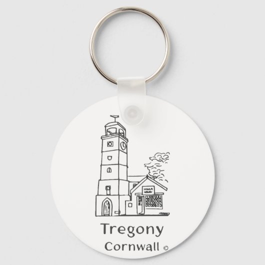 Tregony Clocktower Keyring キーホルダー (裏面)