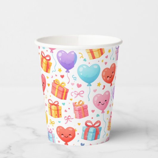 TreHeart Balloon Party Cup for Many Occasions 紙コップ (左)