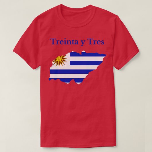 Treinta Y Tres Department Uruguay Tシャツ (デザイン正面)