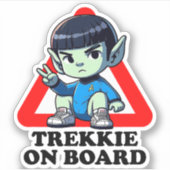 Trekkie on board シール (正面)