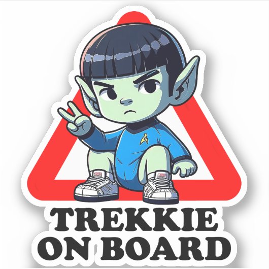 Trekkie on board シール (正面)
