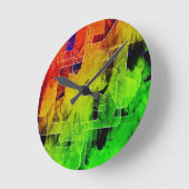 Trellis Abstract Art Wall Clock Round lg ラウンド壁時計 (傾斜)