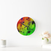 Trellis Abstract Art Wall Clock Round lg ラウンド壁時計 (ホーム)
