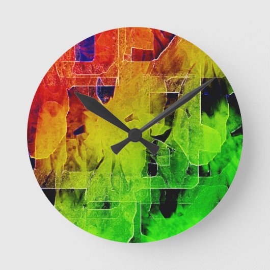 Trellis Abstract Art Wall Clock Round lg ラウンド壁時計 (正面)