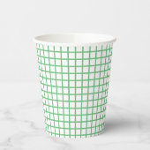 Trellis Summer Green- White 紙コップ (左)