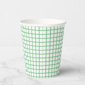 Trellis Summer Green- White 紙コップ (右)