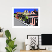 TREME:クレオールコテージニューオーリンズフランスのクォーター ポスター (ホームオフィス)