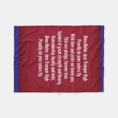 Tremperの高等学校の母校の歌 フリースブランケット (正面(横))