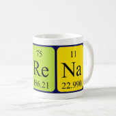 Trena期別テーブル名mag コーヒーマグカップ (正面右)