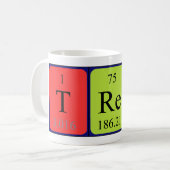 Trena期別テーブル名mag コーヒーマグカップ (正面左)