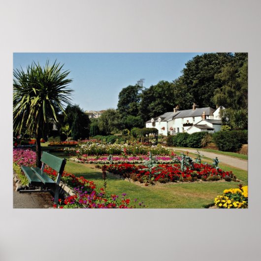 Trenance Gardens, Newquay, Cornwall, U.K.  flowers ポスター (正面)