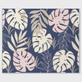 Trend abstract seamless pattern with tropical leav ラッピングペーパー (フラット)