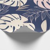 Trend abstract seamless pattern with tropical leav ラッピングペーパー (角)
