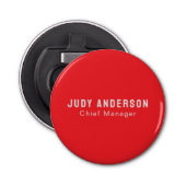 Trend Bright Red Professional Plain Modern Elegant 栓抜き (正面)