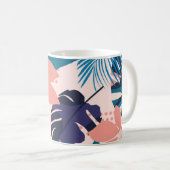 Trend bright seamless pattern with colorful tropic コーヒーマグカップ (正面右)