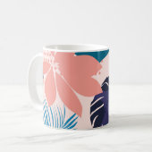 Trend bright seamless pattern with colorful tropic コーヒーマグカップ (正面左)