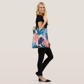 Trend bright seamless pattern with colorful tropic トートバッグ (モデル)