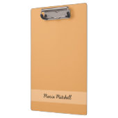 Trend Color – 名前の付いたソフトオレンジ色のクリップボード クリップボード (左)