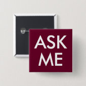 Trend Color Dark Burgundy -- ME頼ボタン 缶バッジ (正面&裏面)