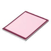 Trend Color - Dark Burgundy / Pink Notepad ノートパッド (回転)