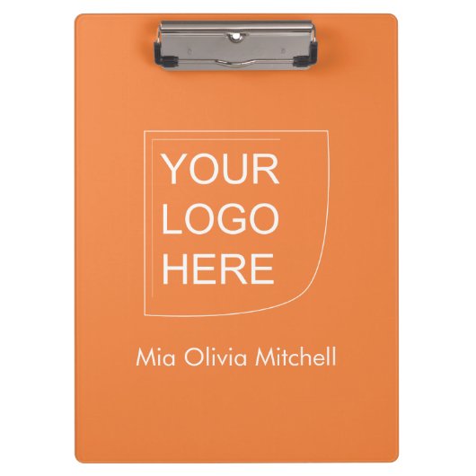 Trend Color Fresh Tangerine - Logo Clipboard クリップボード (正面)