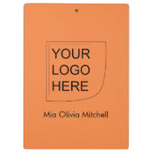 Trend Color Fresh Tangerine - Logo Clipboard クリップボード (裏面)