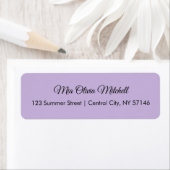 Trend Color Soft Violetスクリプト住所 シール (インサイチュ)