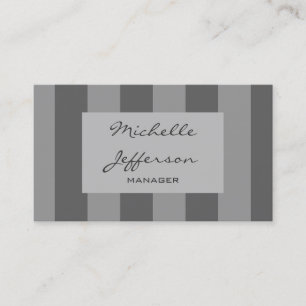 Trend Gray Pattern Handwrite Manager名刺 名刺