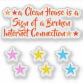 Trend Joke Saying (Internet Quote) Funny Meme Girl シール (正面)