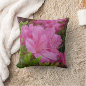 Trend Throw Pillow With Picture Of Rhododendron クッション (ブランケット)
