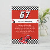 Trending 6 7 Meme | Race Car Boy Racing Birthday 招待状 (スタンド正面)