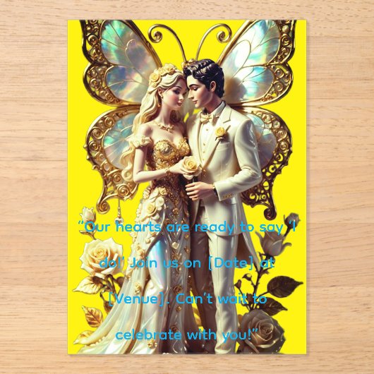 Trending Clear Acrylic Invitation Cards by Zazzle アクリル招待状 (正面)