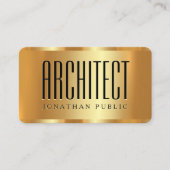 Trending Glamor金ゴールドテンプレート高級建築家 名刺 (正面)