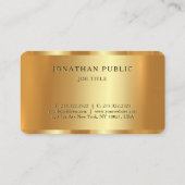 Trending Glamor金ゴールドテンプレート高級建築家 名刺 (裏面)