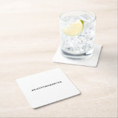 Trending Hashtag Modern Social Media Style スクエアペーパーコースター (インサイチュ)