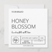 Trending Instant Download Candleラモダンベル 招待状 (正面)