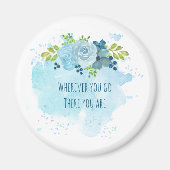 Trending Mindfulness引用文どこへ行ってもU R マグネット (正面)