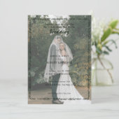 Trending Modern Simple Photo Wedding 招待状 (スタンド正面)