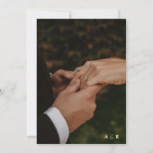 Trending Modern Simple Photo Wedding 招待状 (裏面)