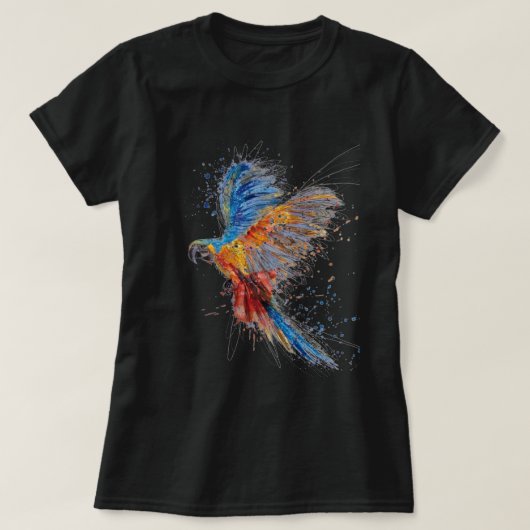 Trending Parrot Water Color Tシャツ (デザイン正面)