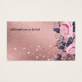 TRENDING ROSEGOLDの結婚ピンクのネイビーメタリック (裏面)